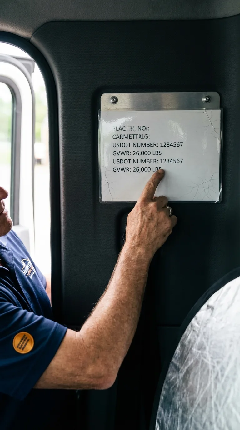 USDOT licensing placard verification in West Chicago